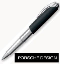 Porsche Design P3150 Black Leather Roller - Inchiostro liquido